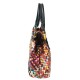 multi-color handmade leather handbag