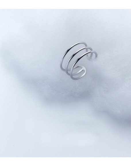 sterling silver three layer ring