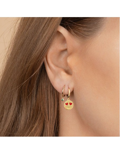 smiley face earrings