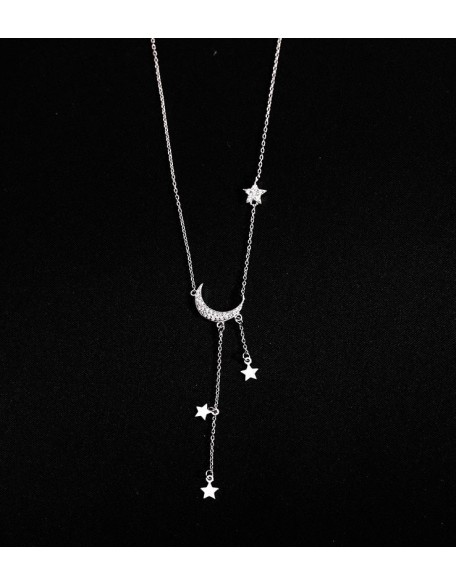 midnight star sterling silver necklace