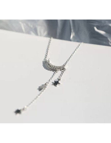 midnight star sterling silver necklace