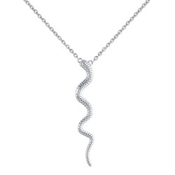 desert snake sterling silver necklace