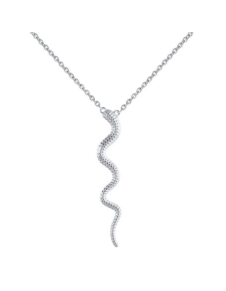 desert snake sterling silver necklace