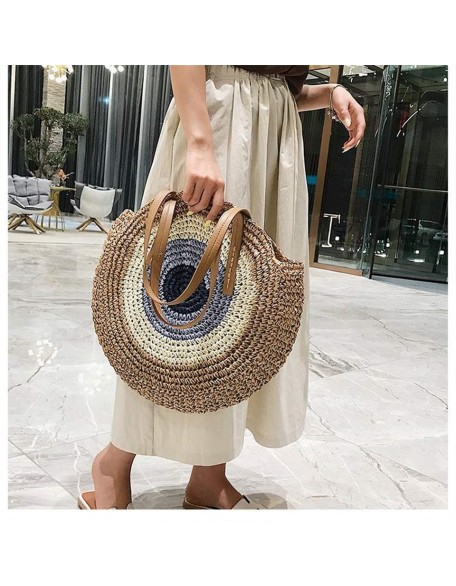 ocean eyes woven straw bag