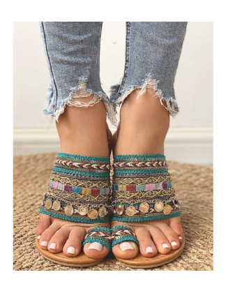 bohemian style handmade woven sandals