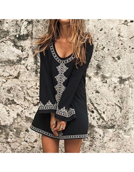 boho embroidered