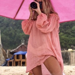 off the shoulder bikini cover up