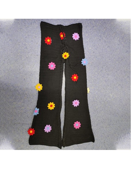 flower power crochet pants