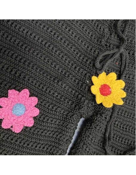 flower power crochet pants