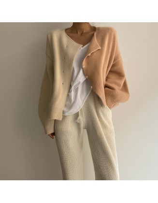 two-tone cardigan