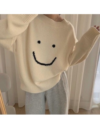 all smiles oversized sweater