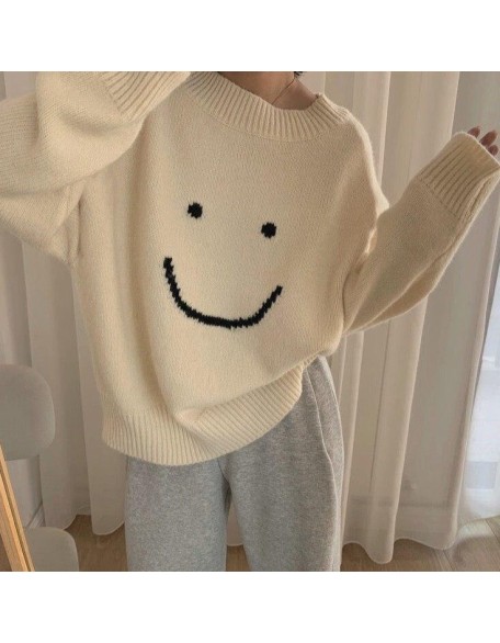 all smiles oversized sweater