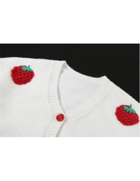 strawberry sugar knitted cardigan