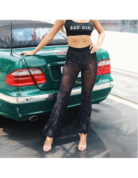 starry night rhinestone pants