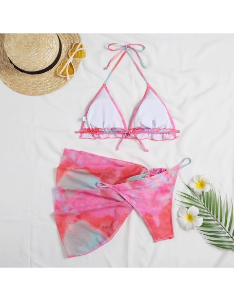 dyed and tied bikini set