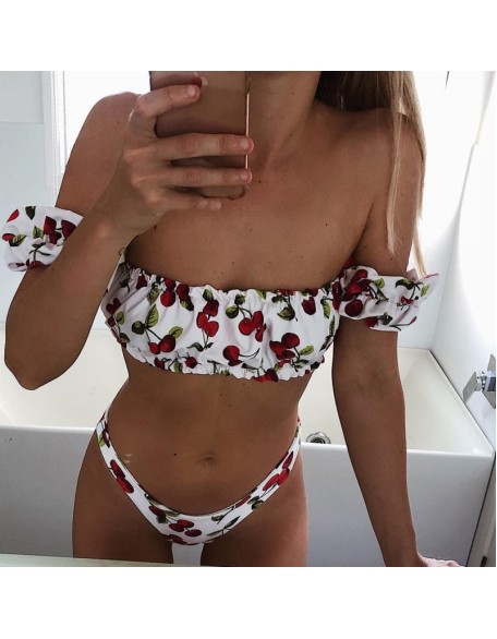 off the shoulder bikini